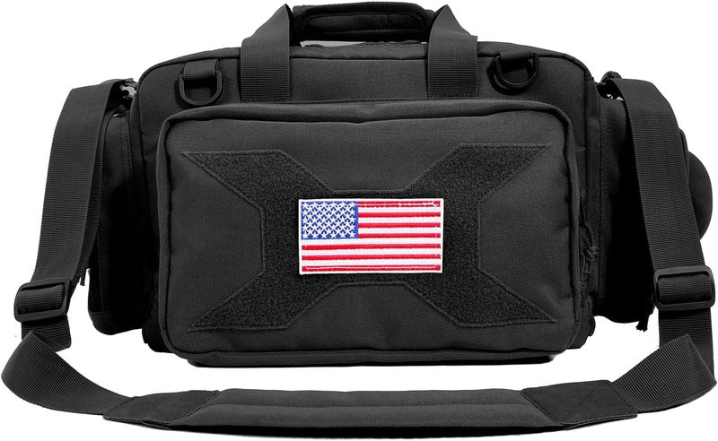 TRO&HOM Tactical Gun Bag for 4 Handguns - Pistol Shooting Range Bag With 15X Magazine Slots & Pockets for Ammo & Essentials - Padded Hunting & Sport Bag - Image 1